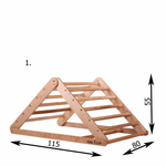 Kletterdreieck mit Rutsche | 55 cm | faltbar und leicht zu verstauen - Kletterling – einfach Kind sein