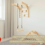 Sprossenwand LOOPO JUNGLE 20in1 | 200 kg belastbar | 2–99 Jahre | 20 Aufbauvariante - Kletterling – einfach Kind sein