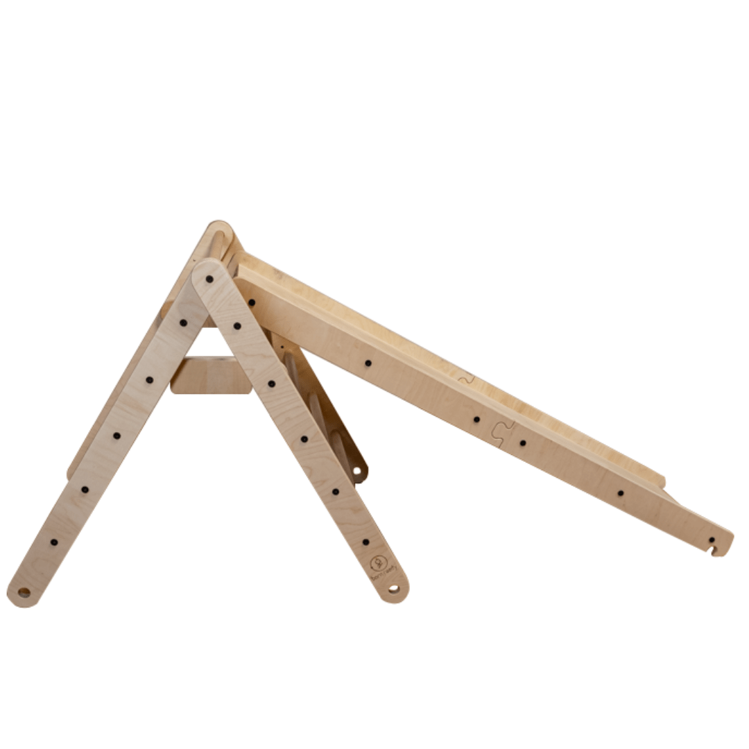 Kletterdreieck BORN + Rutsche | 2x Steigung verstellbar | 81 cm | klappbar - Kletterling – einfach Kind sein