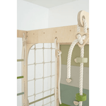 Sprossenwand WOLKENSTIEG GRÜN | 50 kg | 204x127 cm | multifunktional + erweiterbar - Kletterling – einfach Kind sein