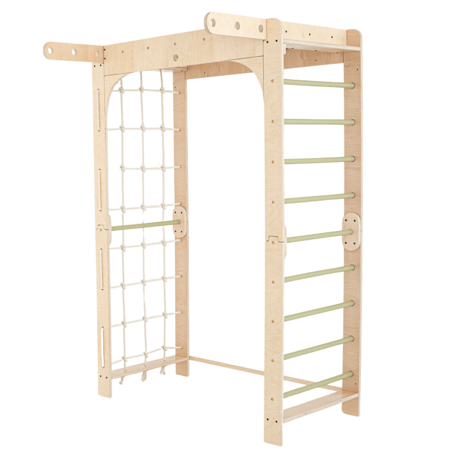 Sprossenwand WOLKENSTIEG ZIMT | 50 kg | 204x127 cm | multifunktional + erweiterbar - Kletterling – einfach Kind sein