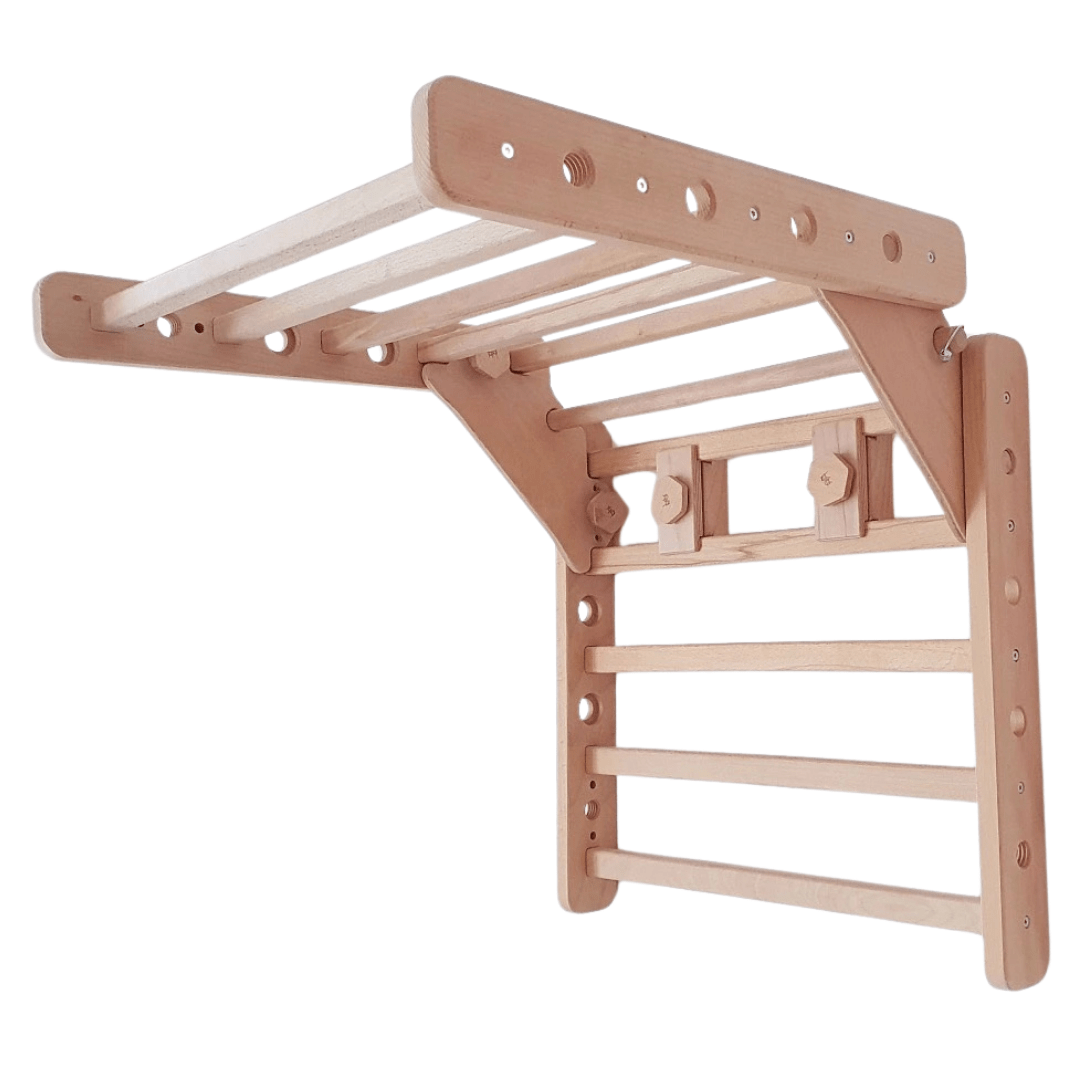 Dreieck - & Sprossenwandschaukel EMMA SWING 2in1 | 180 kg belastbar | 2 Geräte in einem | Kletterdreieck & Schaukel für die Wand | wandelbar - Kletterling – einfach Kind sein