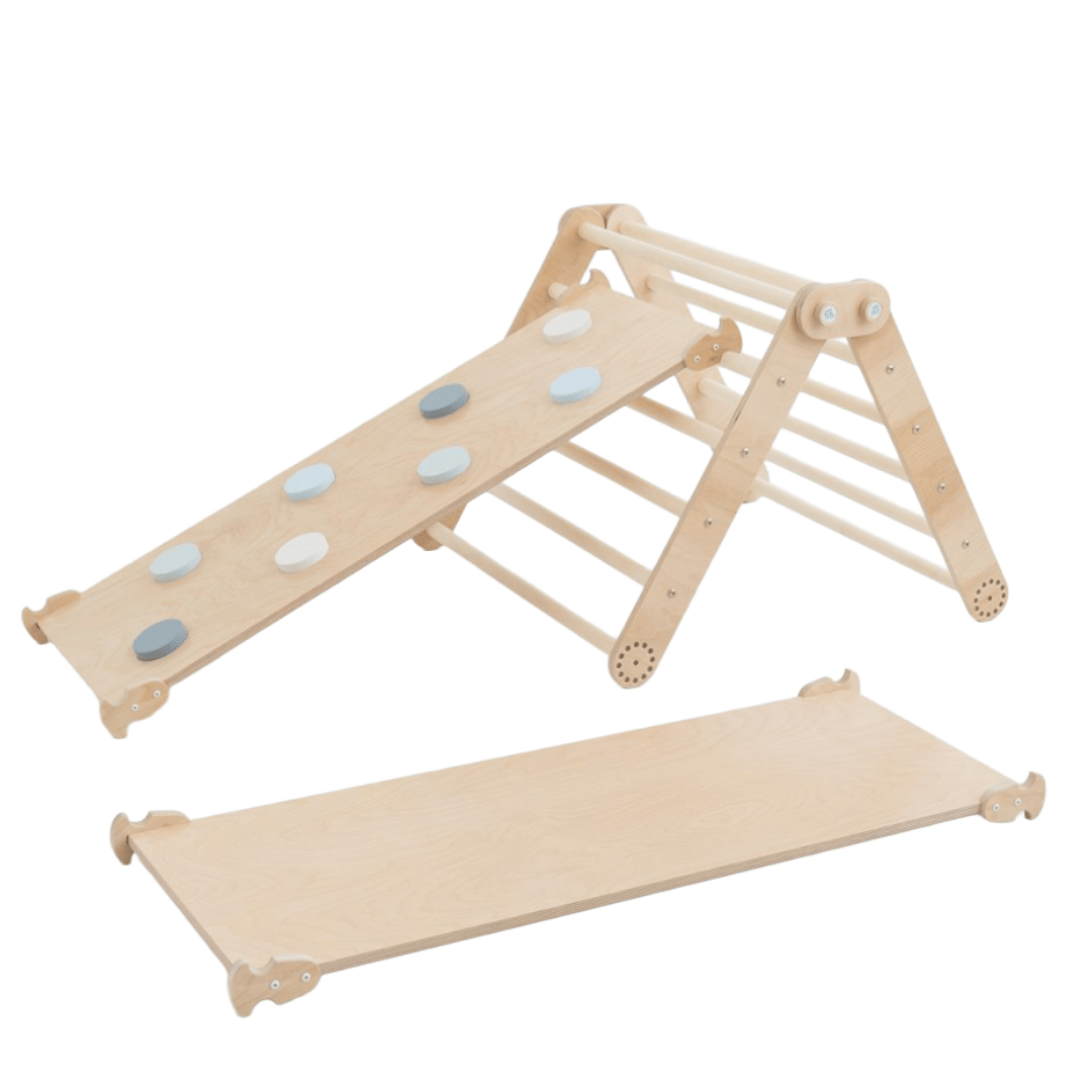 Kletterrutsche MOON - runde Griffe | in 4 Farben | 2 Seiten | 111 x 43 cm - Kletterling – einfach Kind sein