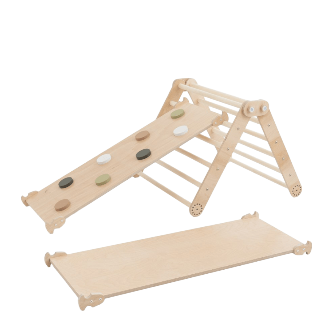 Kletterrutsche MOON - runde Griffe | in 4 Farben | 2 Seiten | 111 x 43 cm - Kletterling – einfach Kind sein