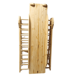 Kletterdreieck ROOT INDOOR mit Rutsche | 115cm Dreieck| 170 cm Rutsche | 2 Seiten | massiv Holz - Kletterling – einfach Kind sein
