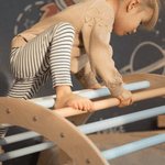 Kletterset MOON FLOW Blue 3 in 1 | Blau | 57 cm hoch | Rutsche wählbar - Kletterling – einfach Kind sein