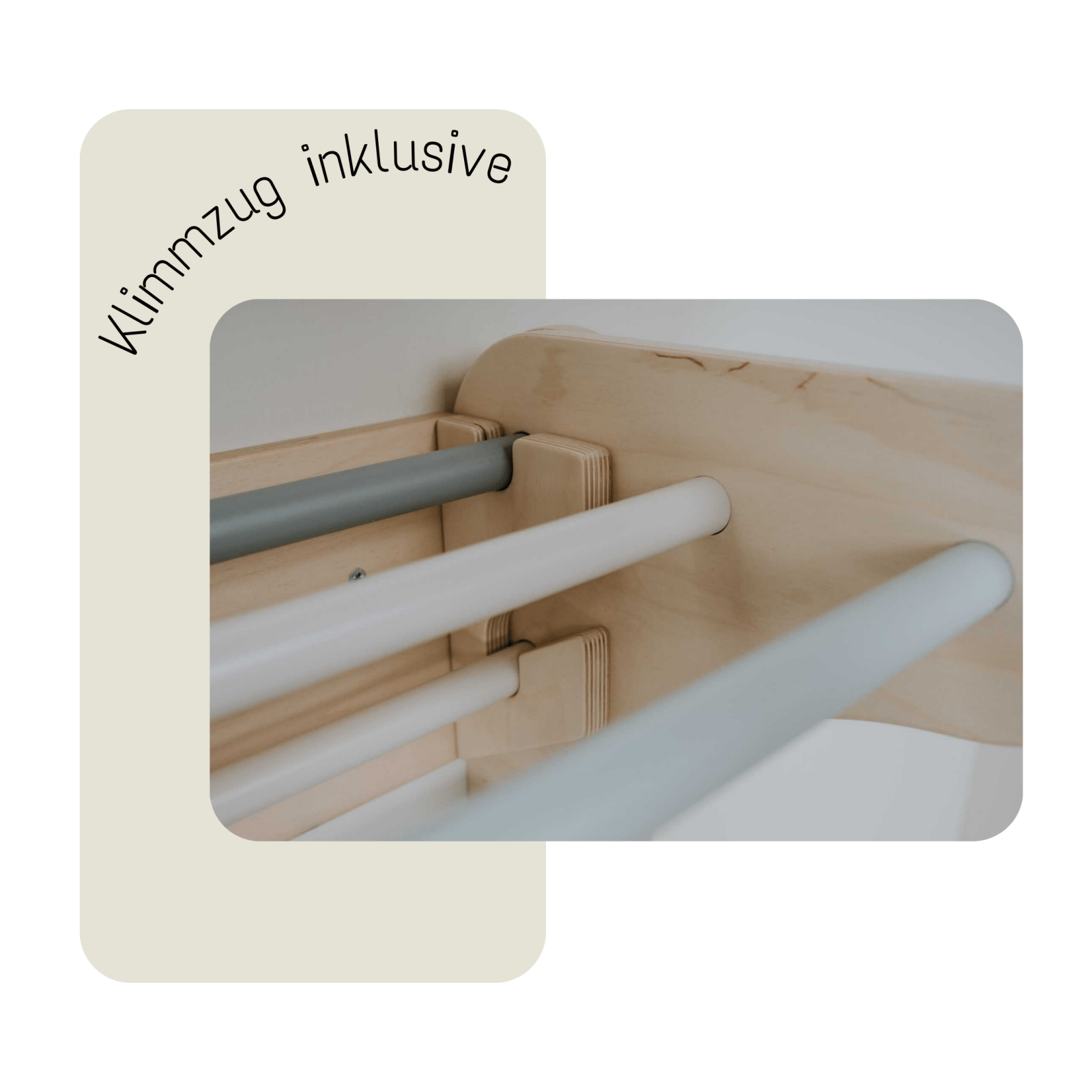 Kletterdreieck GO UP 2in1 + Rutsche | Sprossenwand | 2 - seitige Kletterrutsche | 68 cm | wandelbar | Zubehör erhältlich - Kletterling – einfach Kind sein