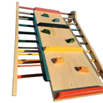 Kletterdreieck ROOT 2 + Rutsche | IN & OUTDOOR | 100 cm | Wunschfarbe möglich - Kletterling – einfach Kind sein