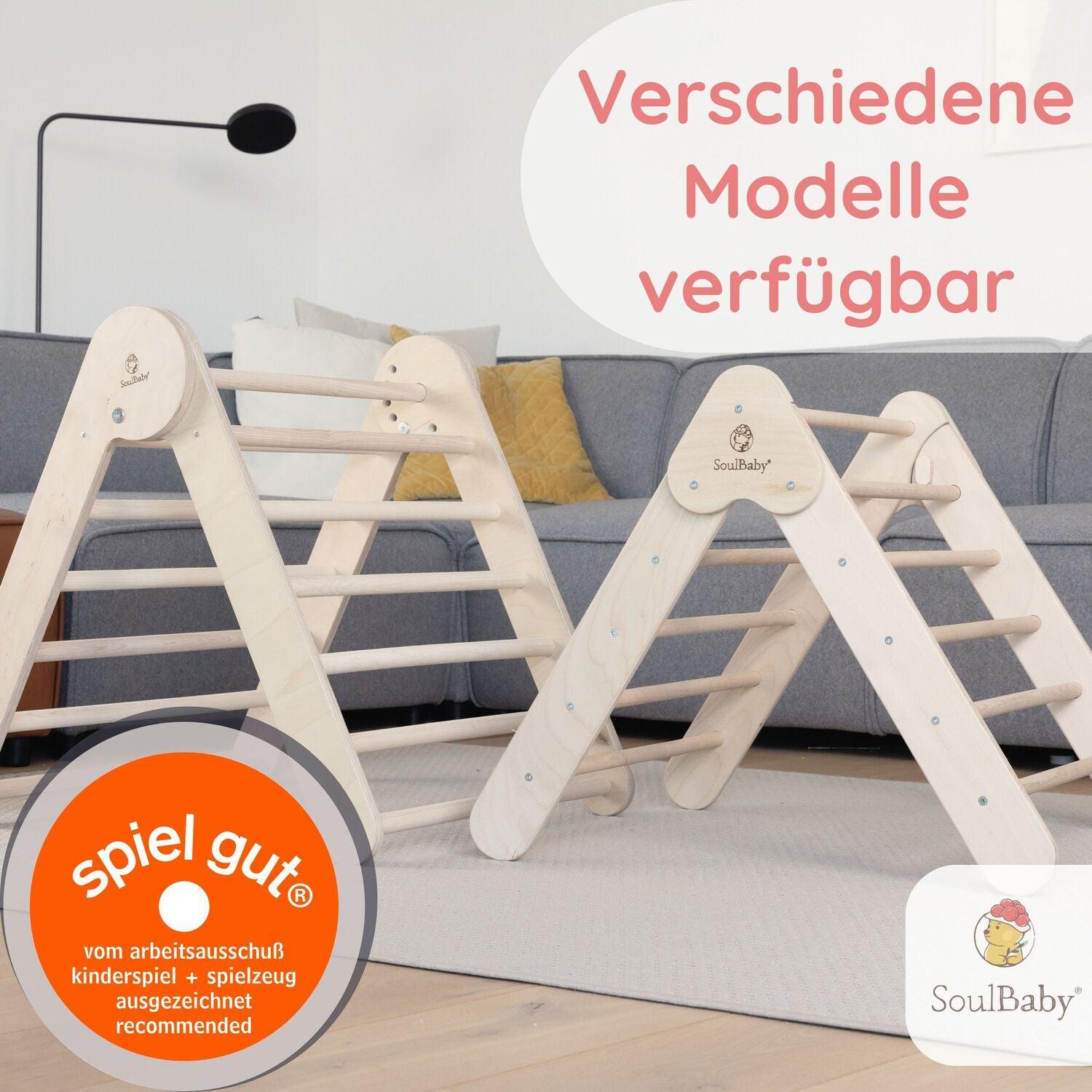 Kletterdreieck mit Rutsche von SOULBABY - Kletterling – einfach Kind sein