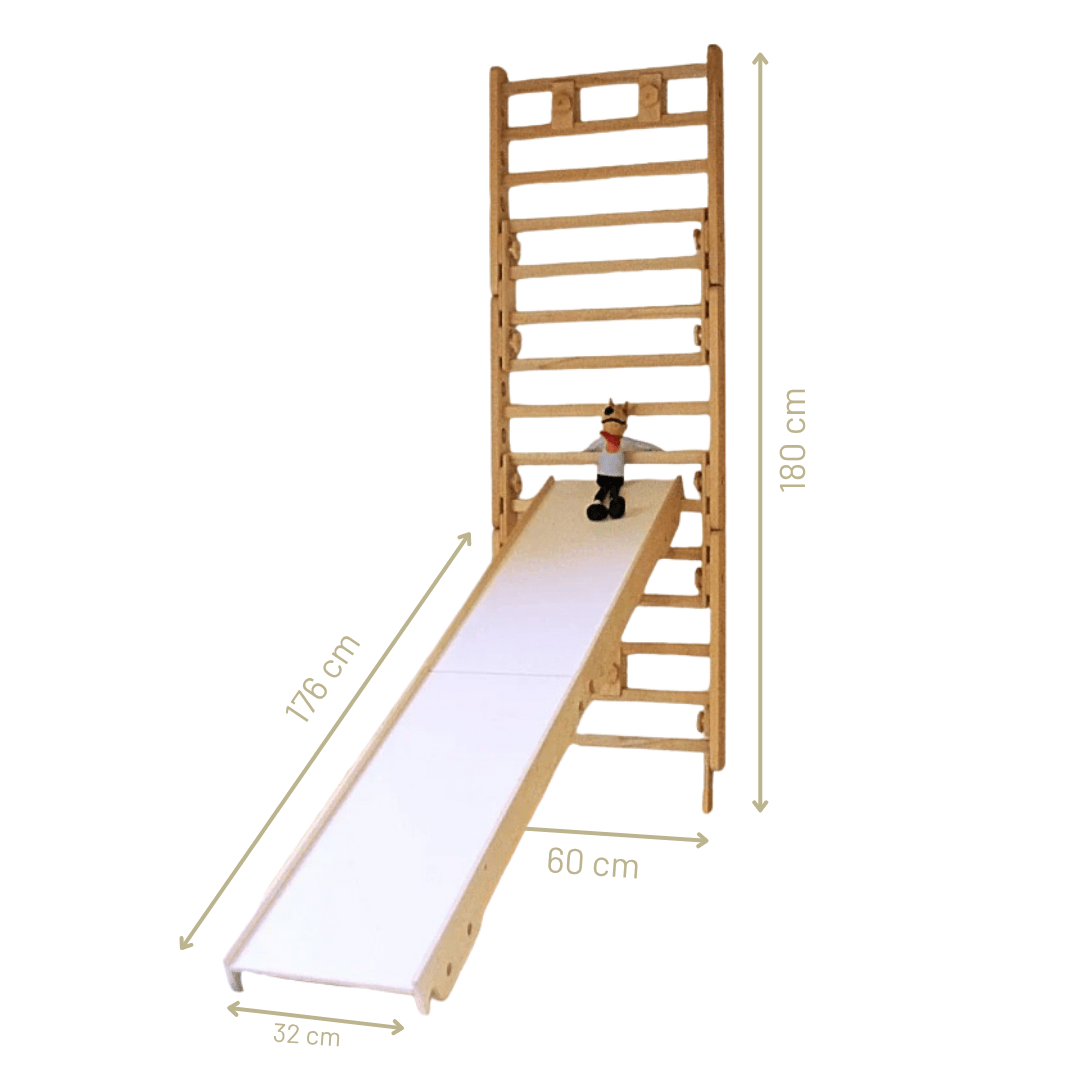 wandelbare Sprossenwand LOOPO MONKEY  7in1 | 200 kg belastbar | 2–99 Jahre | 7 Aufbauvarianten | modulares System - Kletterling – einfach Kind sein