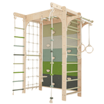 Sprossenwand WOLKENSTIEG GRÜN | 50 kg | 204x127 cm | multifunktional + erweiterbar - Kletterling – einfach Kind sein