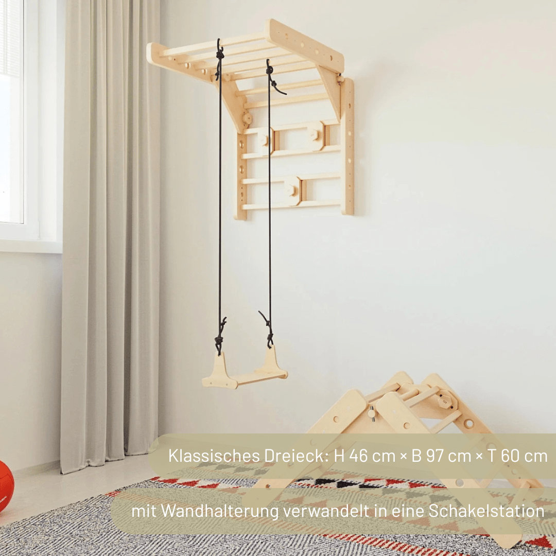 wandelbare Sprossenwand LOOPO MONKEY  7in1 | 200 kg belastbar | 2–99 Jahre | 7 Aufbauvarianten | modulares System - Kletterling – einfach Kind sein