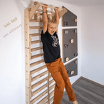 wandelbare Sprossenwand LOOPO MONKEY  7in1 | 200 kg belastbar | 2–99 Jahre | 7 Aufbauvarianten | modulares System - Kletterling – einfach Kind sein