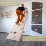 wandelbare Sprossenwand LOOPO MONKEY  7in1 | 200 kg belastbar | 2–99 Jahre | 7 Aufbauvarianten | modulares System - Kletterling – einfach Kind sein