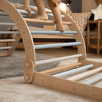 Kletterset MOON FLOW Blue 3 in 1 | Blau | 57 cm hoch | Rutsche wählbar - Kletterling – einfach Kind sein