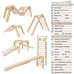 Sprossenwand LOOPO JUNGLE 20in1 | 200 kg belastbar | 2–99 Jahre | 20 Aufbauvariante - Kletterling – einfach Kind sein