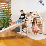 Sprossenwand LOOPO JUNGLE 20in1 | 200 kg belastbar | 2–99 Jahre | 20 Aufbauvariante - Kletterling – einfach Kind sein