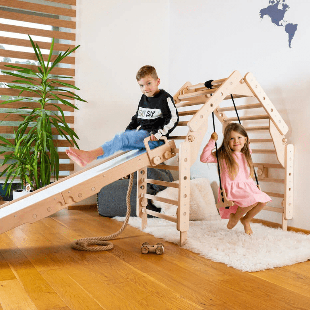 Sprossenwand LOOPO JUNGLE 20in1 | 200 kg belastbar | 2–99 Jahre | 20 Aufbauvariante - Kletterling – einfach Kind sein