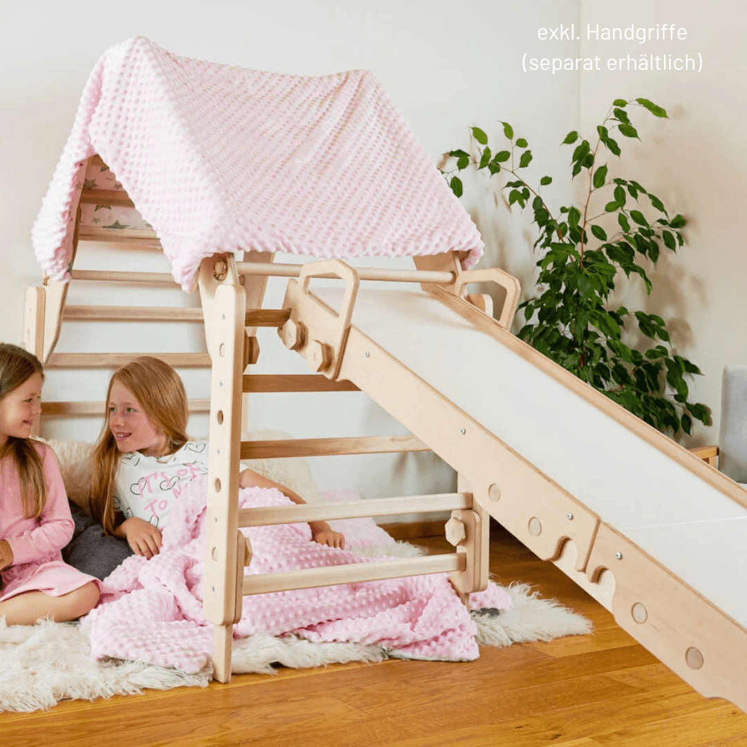 Sprossenwand LOOPO JUNGLE 20in1 | 200 kg belastbar | 2–99 Jahre | 20 Aufbauvariante - Kletterling – einfach Kind sein