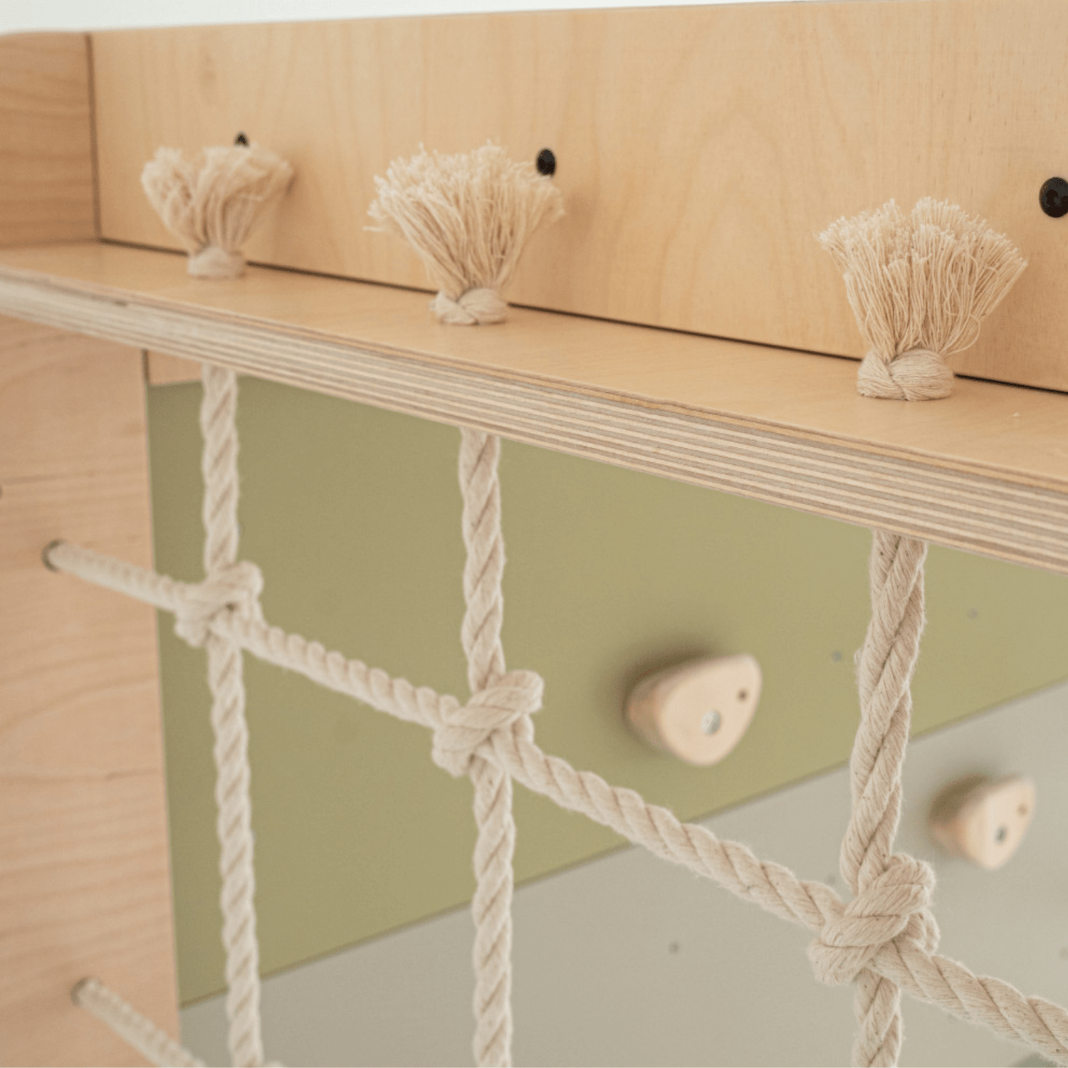 Sprossenwand WOLKENSTIEG GRÜN | 50 kg | 204x127 cm | multifunktional + erweiterbar - Kletterling – einfach Kind sein