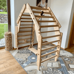 Sprossenwand LOOPO JUNGLE 20in1 | 200 kg belastbar | 2–99 Jahre | 20 Aufbauvariante - Kletterling – einfach Kind sein