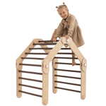 Verstellbares Kletterdreieck FULL MOON | DARKWOOD | 30 Formen | 98 x 67,5 cm | max. 50 kg - Kletterling – einfach Kind sein