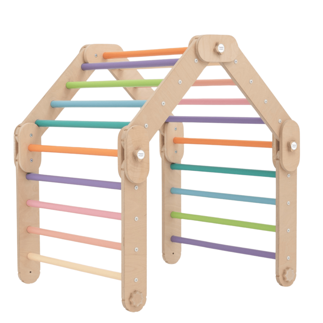 Verstellbares Kletterdreieck FULL MOON | BUNT | 30 Formen | 98 x 67,5 cm | max. 50 kg - Kletterling – einfach Kind sein