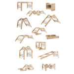 Verstellbares Kletterdreieck FULL MOON | GRÜN | 30 Formen | 98 x 67,5 cm | max. 50 kg - Kletterling – einfach Kind sein