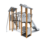 Klettergerüst SPIELPLATZ 226 | Robustes und sicheres Spielgerät für Kitas | Alter 3 bis 6 Jahre - Kletterling – einfach Kind sein