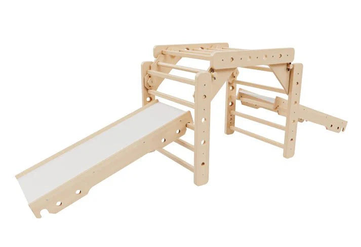 Sprossenwand | EMMA  | 7in1 | 200 kg belastbar | 2–99 Jahre | 7 Aufbauvarianten - Kletterling – einfach Kind sein