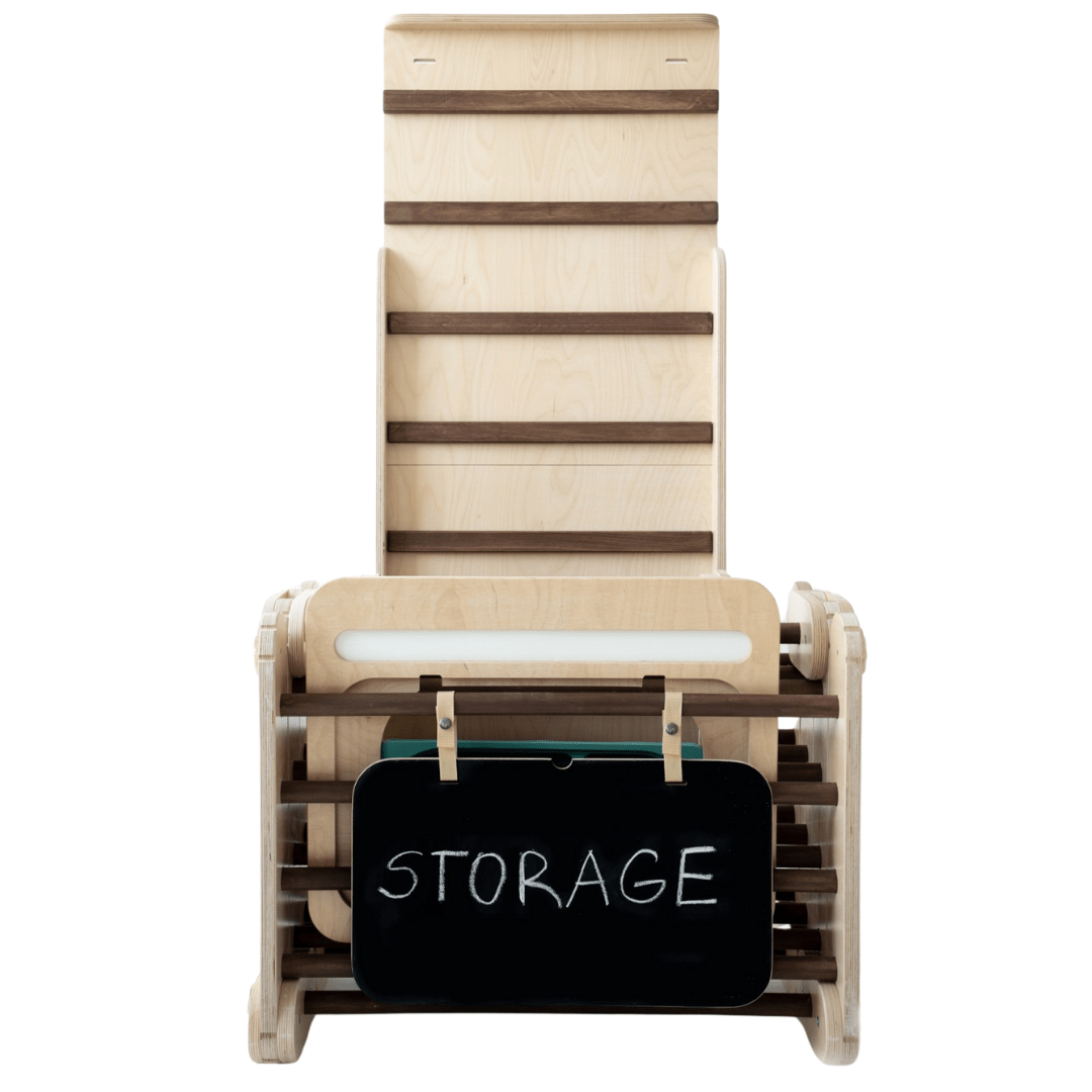 Tafel MOON für Kletterdreiecke und Sprossenwände | 50 x 30 cm | doppelseitiges Kreativboard - Kletterling – einfach Kind sein