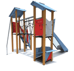 Klettergerüst SPIELPLATZ 226 | Robustes und sicheres Spielgerät für Kitas | Alter 3 bis 6 Jahre - Kletterling – einfach Kind sein