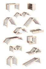 Verstellbares Kletterdreieck DARK FULL MOON + 2 RUTSCHEN | DARKWOOD | 30 Formen | 98 x 67,5 cm | max. 50 kg - Kletterling – einfach Kind sein