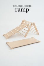 Kletterrutsche MOON - Hühnerleiter | Natur | 2 Seiten | 111 x 43 cm - Kletterling – einfach Kind sein