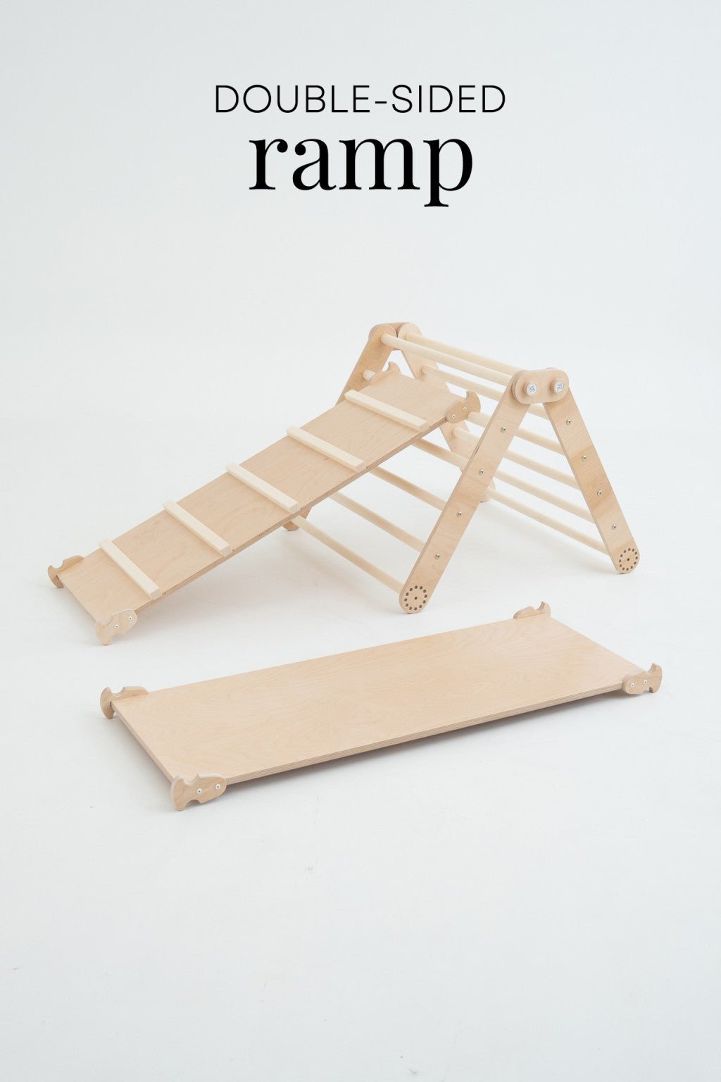 Kletterrutsche MOON - Hühnerleiter | Natur | 2 Seiten | 111 x 43 cm - Kletterling – einfach Kind sein