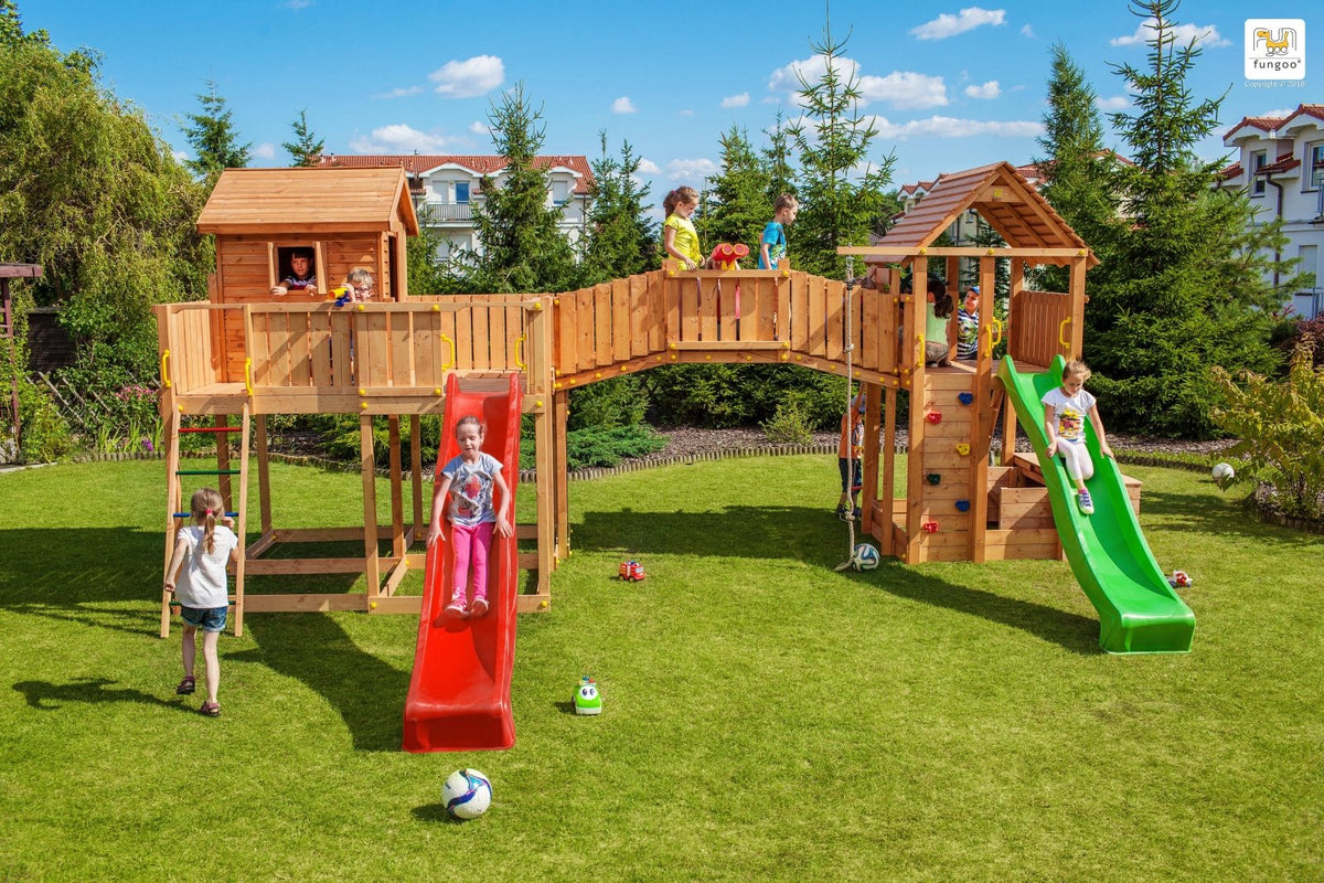 Spielturm MAXI SET JOYFUL CASTEL - Kletterling – einfach Kind sein