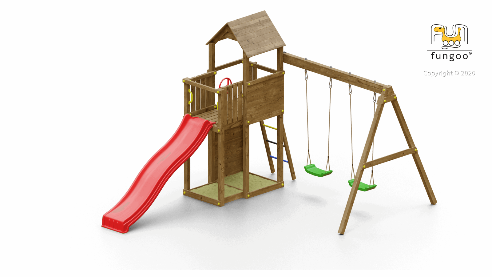 Spielturm Boomer3 - Kletterling – einfach Kind sein