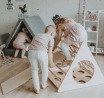 Kletterdreieck mit Sensorik - Paneelen | 4 unterschiedliche Seiten | ab 1 Jahr - Kletterling – einfach Kind sein