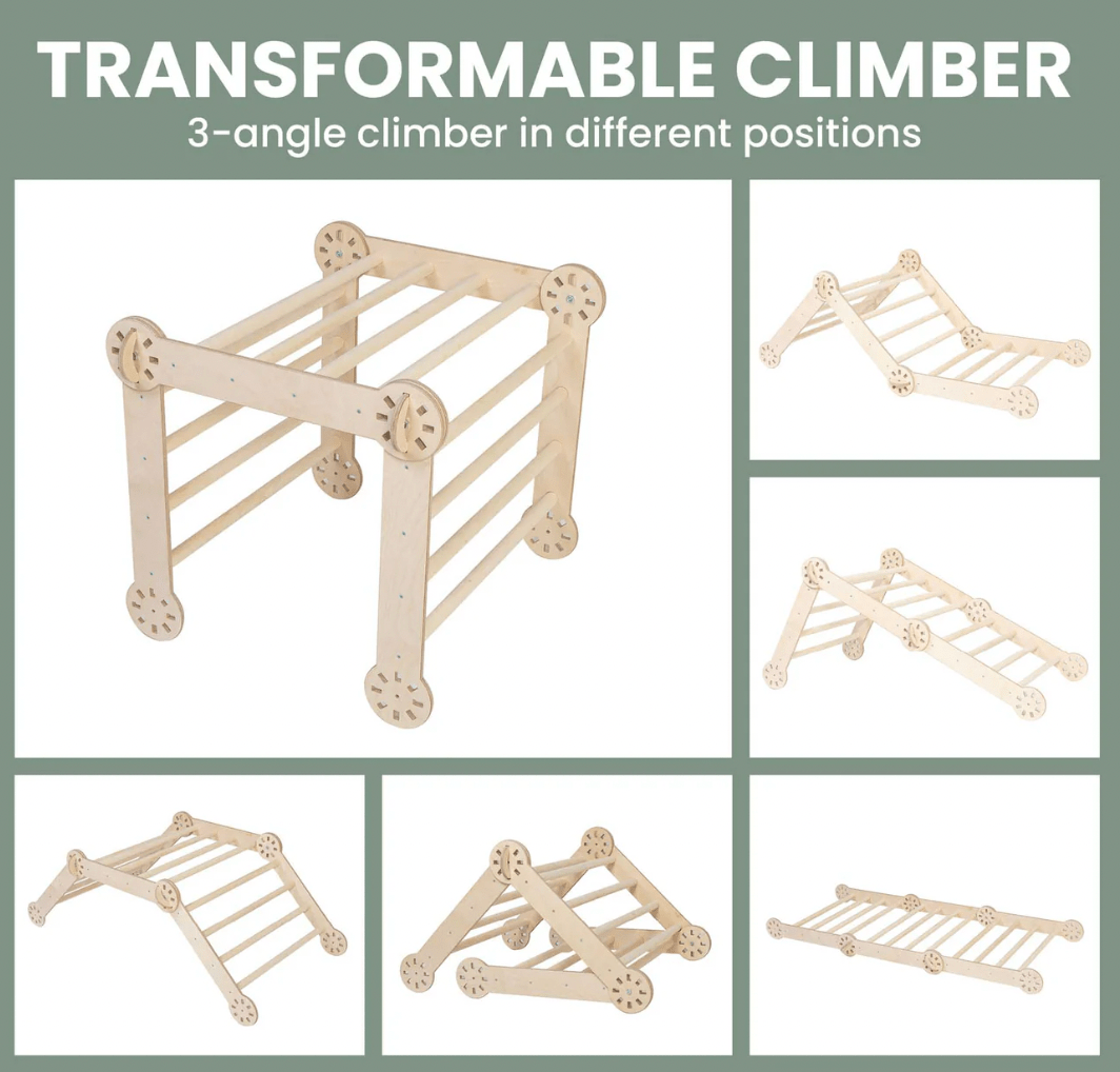 Transformierbares Kletterdreieck | 6 verschiedene Positionen | ab 2 jahren - Kletterling – einfach Kind sein