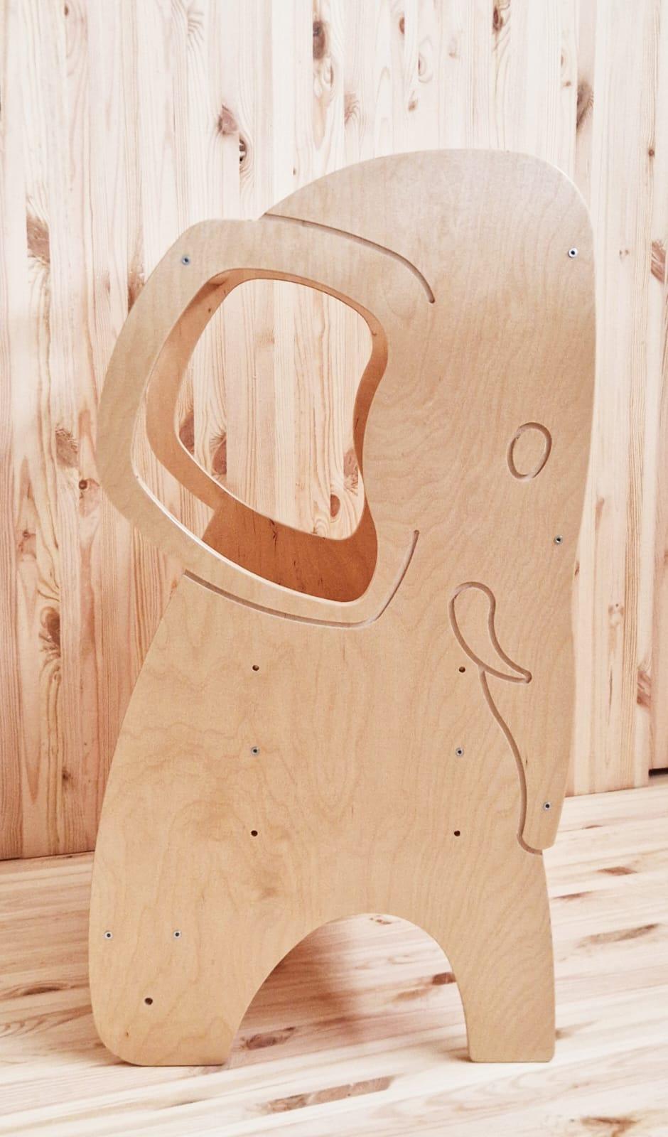 Lernturm Elefant in Blau oder Natur - Kletterling – einfach Kind sein