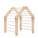 LEVEL - UP BUNDLE | Transformer Dreieck + Rollenrutsche | 3 Längen wählbar | - Kletterling – einfach Kind sein