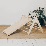 Spielset "Classic" pastell - Kletterdreieck mit Kletterrutsche - Kletterling – einfach Kind sein