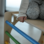 Spielset "Freunde" natur - Kletterwürfel mit einer Kletter - und Rutschrampe - Kletterling – einfach Kind sein