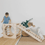 Spielplatz Set "Experten" bunt - 2 Kletterwürfel + 2 Leitern/Rutsche - Kletterling – einfach Kind sein