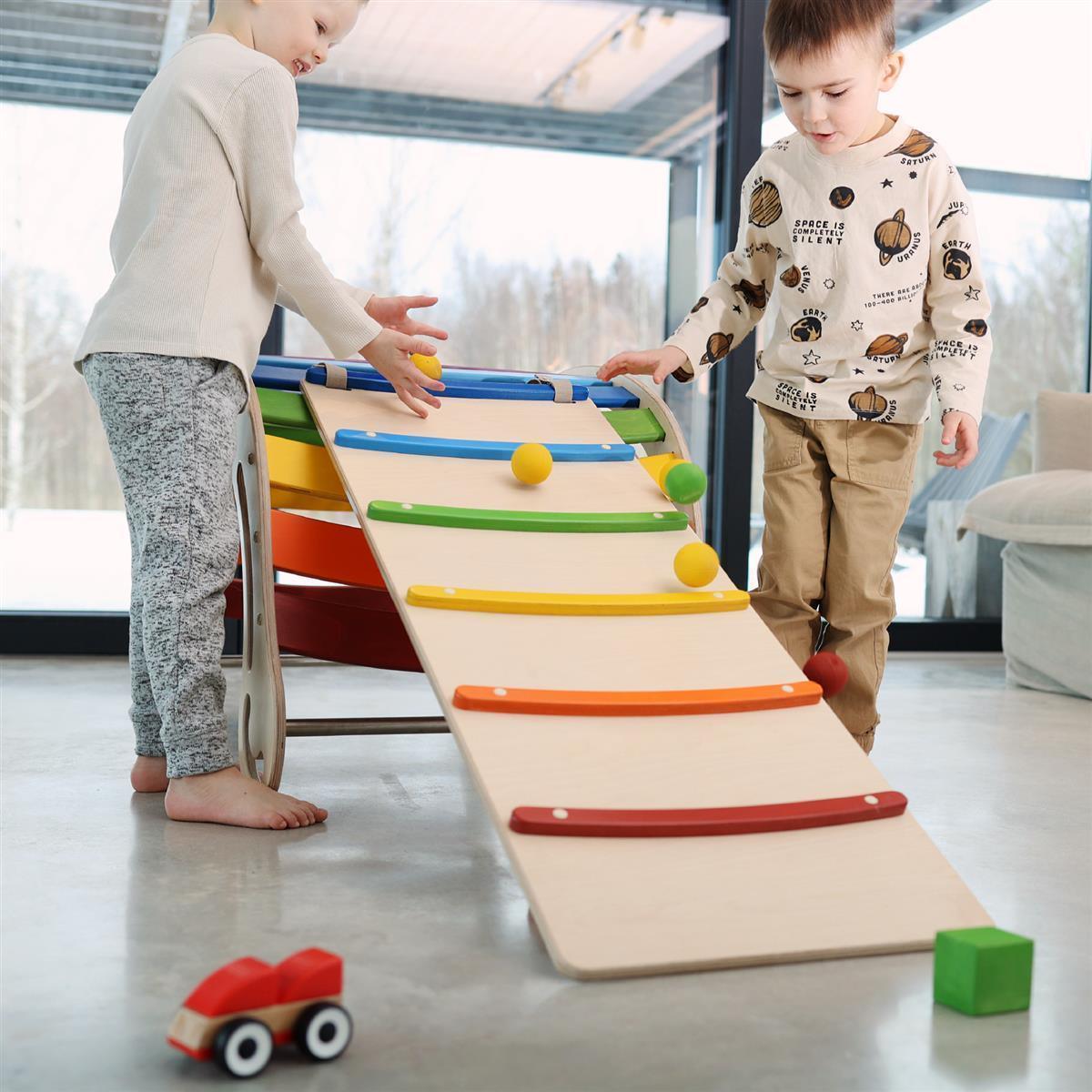 Kletter - und Rutschrampe für XXL Montessori Kletterbogen - Kletterling – einfach Kind sein