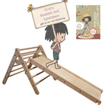 Climber & Slide - 2x höhenverstellbares, klappbares Kletterdreieck mit Rutsche von Born Ready Toys - Kletterling – einfach Kind sein