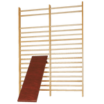 Sprossenwand DOPPEL THIEME | Zwei Sprossenfelder | 260 (opt: 280) x 200 x 14 cm - Kletterling – einfach Kind sein