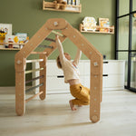 Verstellbares Kletterdreieck FULL MOON | GRÜN | 30 Formen | 98 x 67,5 cm | max. 50 kg - Kletterling – einfach Kind sein