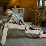 Verstellbares Kletterdreieck FULL MOON | DARKWOOD | 30 Formen | 98 x 67,5 cm | max. 50 kg - Kletterling – einfach Kind sein