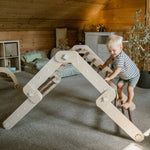 Verstellbares Kletterdreieck FULL MOON | DARKWOOD | 30 Formen | 98 x 67,5 cm | max. 50 kg - Kletterling – einfach Kind sein